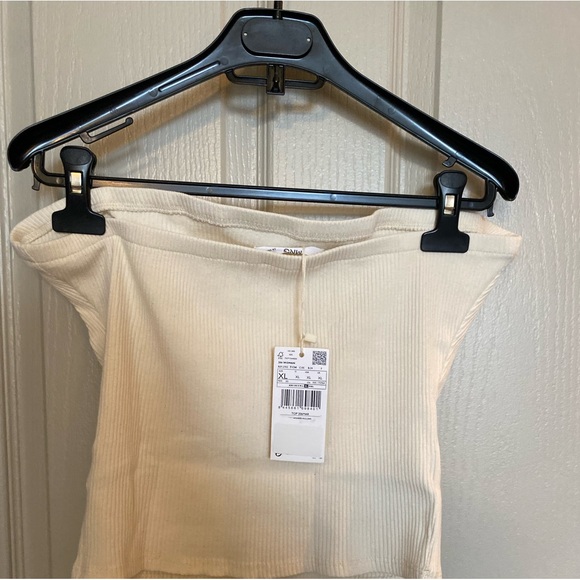 Ribbed cotton-blend top. Size XL. - Picture 3 of 3